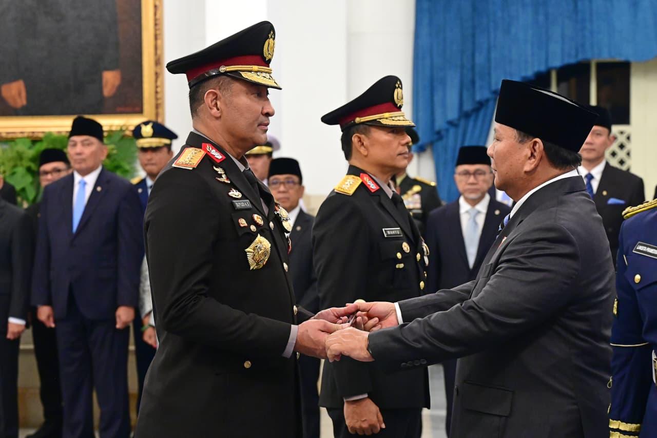 Presiden Prabowo Subianto Melantik Suyudi Ario Seto Sebagai Kapolri